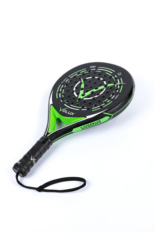 rond padel racket zwart